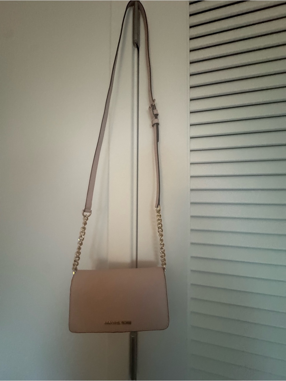 Michael Kors Blush Chain-Strap Crossbody Bag